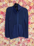 Akris Cashmere Cotton Cardigan Blue