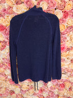 Akris Cashmere Cotton Cardigan Blue