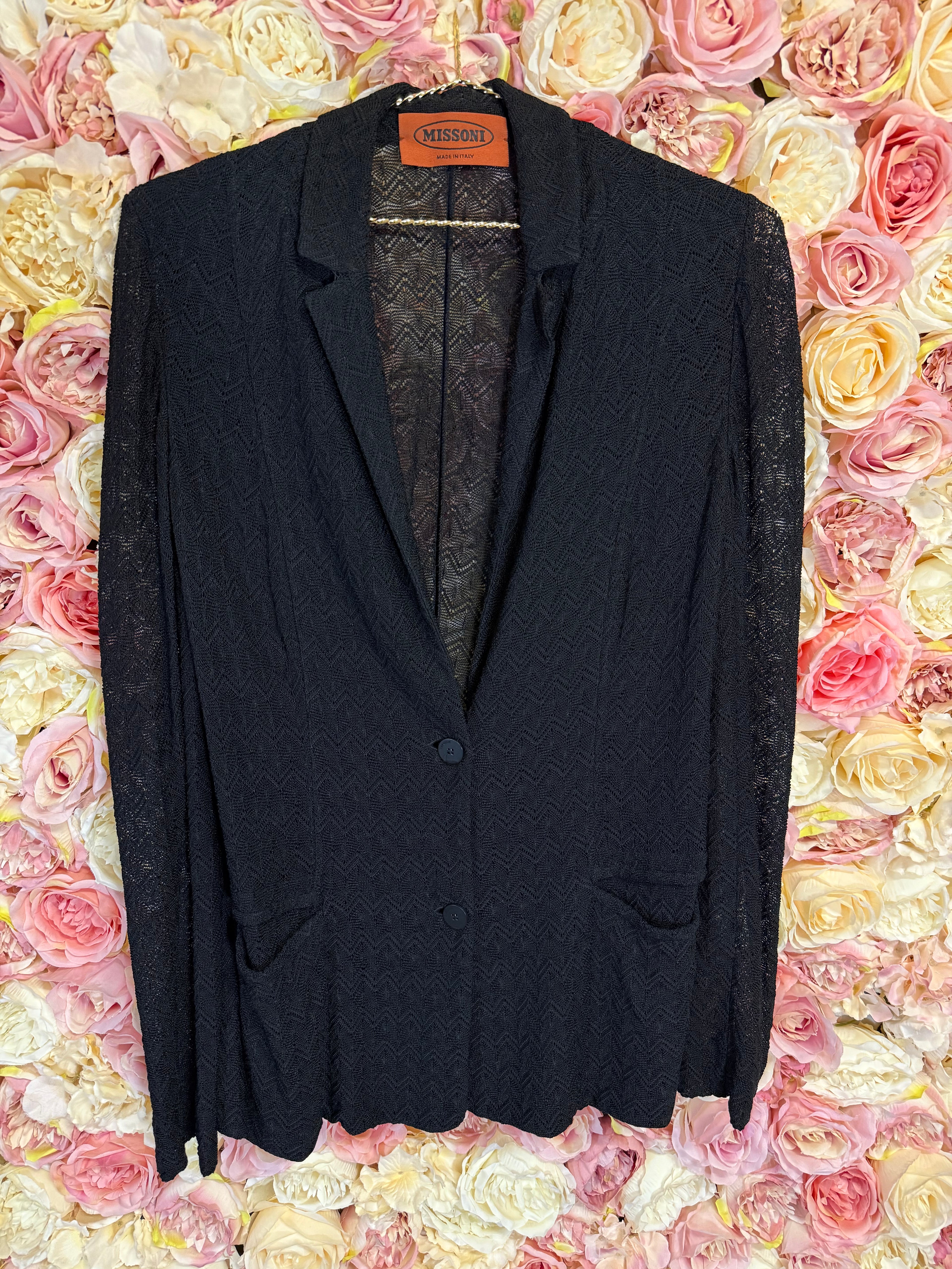 Missoni thin Jacket Black Sz. 40 DE