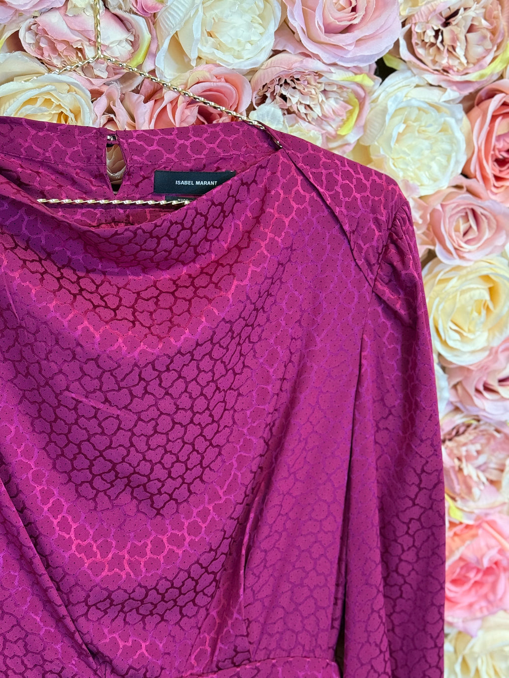 Isabel Marant Dress Dark Pink Sz. 34 DE