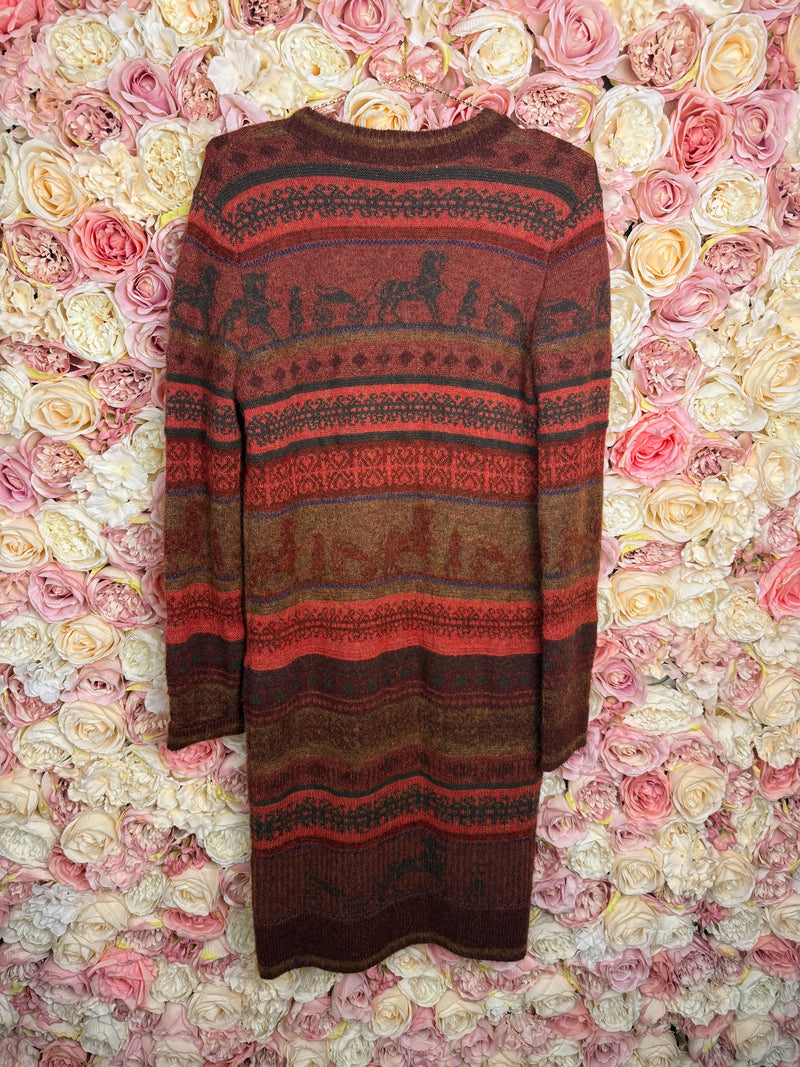 Hermès Knit Jacket Bordeaux Multi Sz. 38 DE