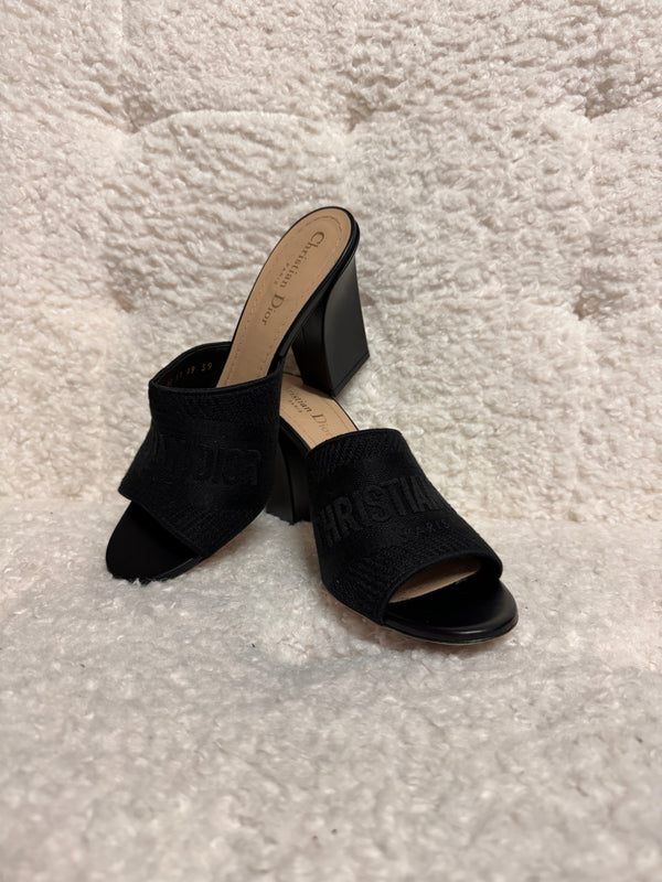 Dior Mule Heels Black