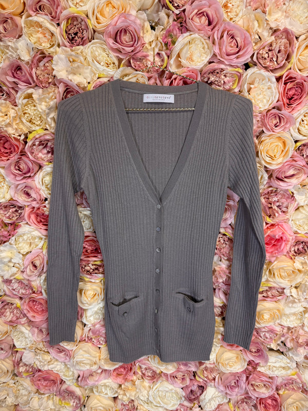 FTC Cashmere Silk Cardigan Grey