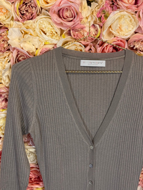 FTC Cashmere Silk Cardigan Grey