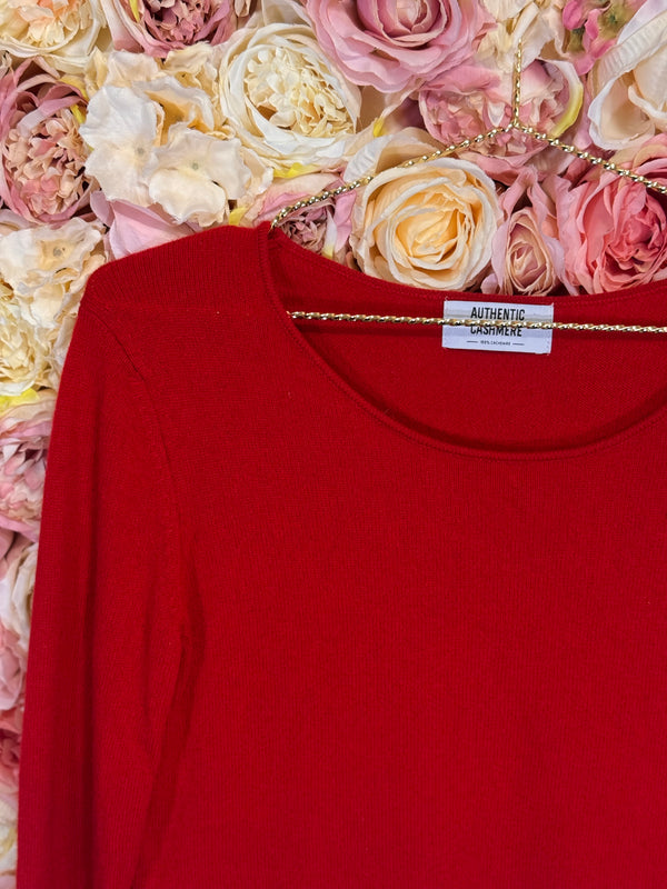 Authentic Cashmere Sweater Red