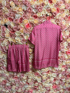 Ermanno Scervino Silk Set Pink
