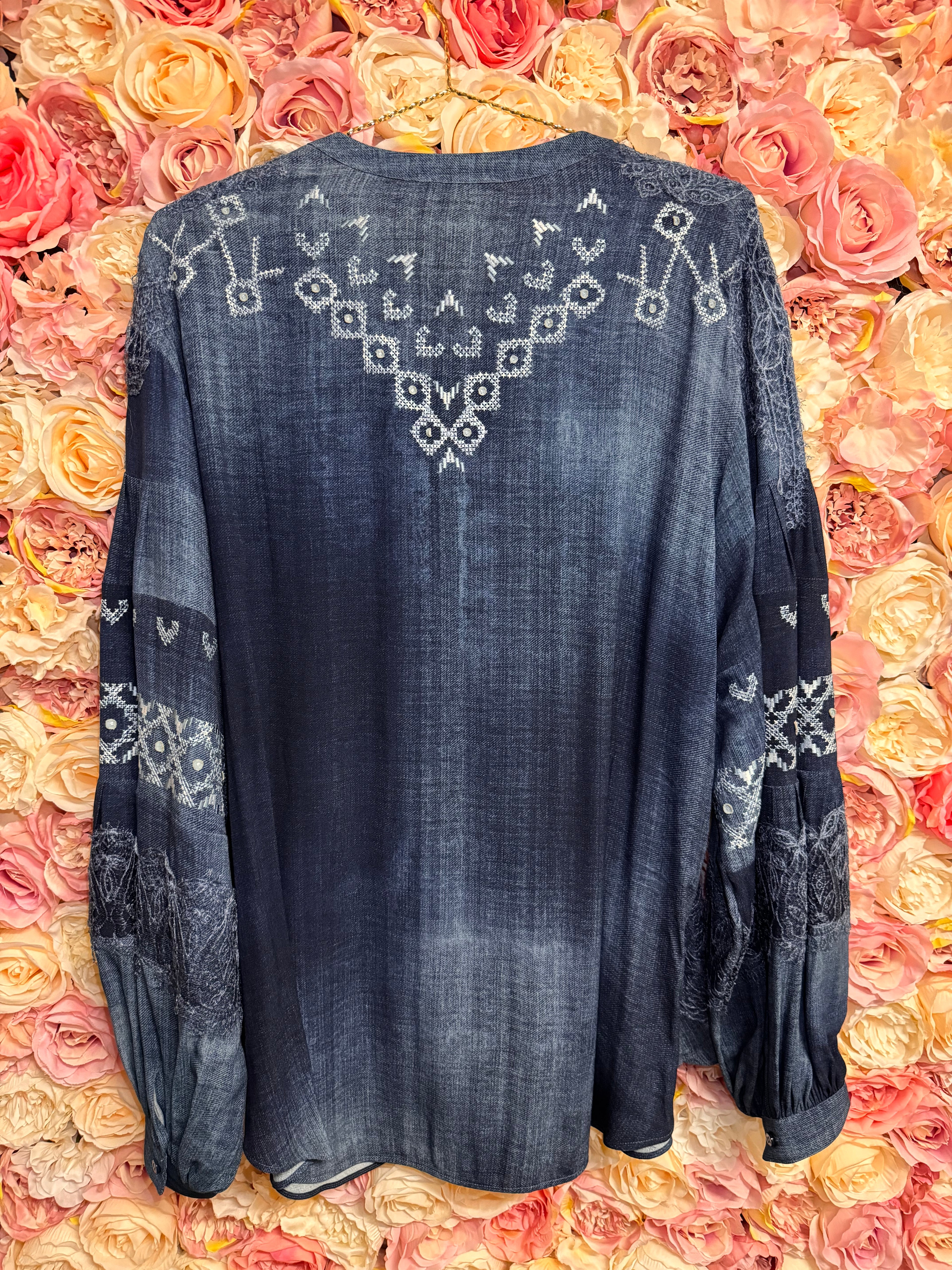 Ermanno Scervino Blouse Jeans Blue