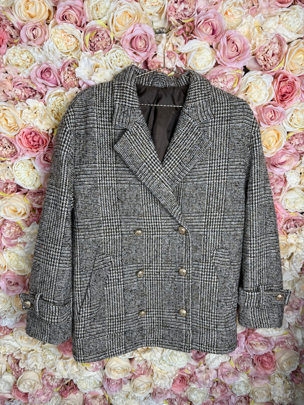 & other Stories short Coat Brown Multi Sz. XS