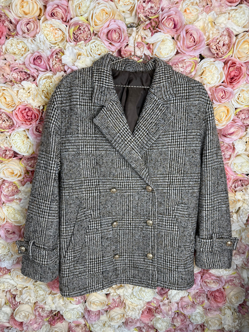 & other Stories short Coat Brown Multi Sz. XS