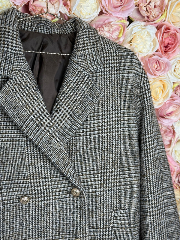 & other Stories short Coat Brown Multi Sz. XS