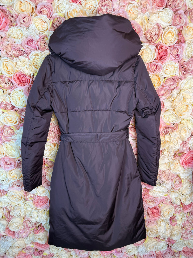 Salvatore Ferragamo Down Coat Aubergine Sz. 34 DE (38 IT)