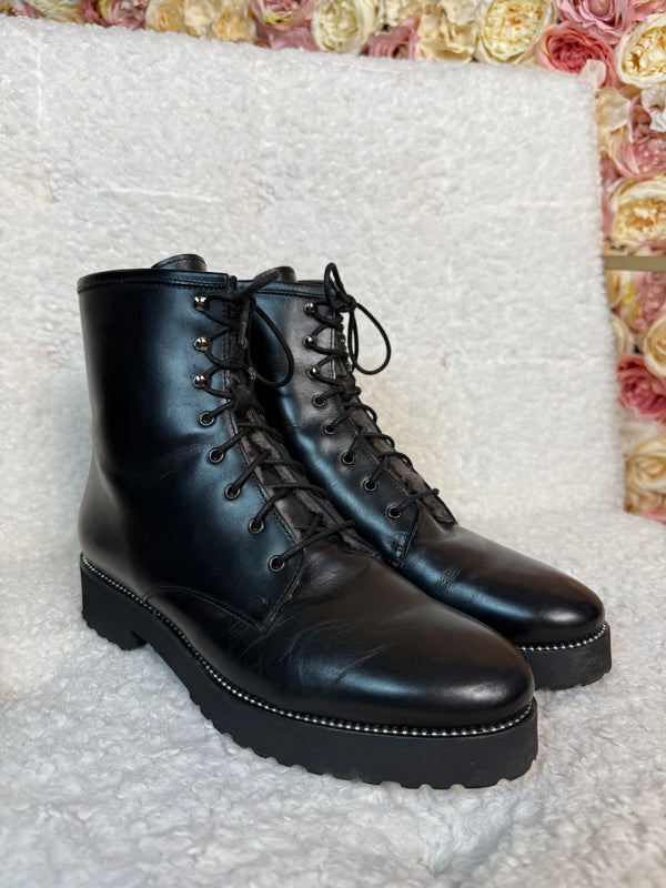 Day Leather Boots Black Sz. 39 EU