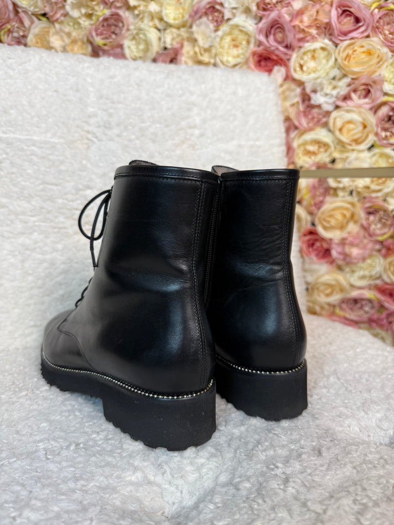 Day Leather Boots Black Sz. 39 EU