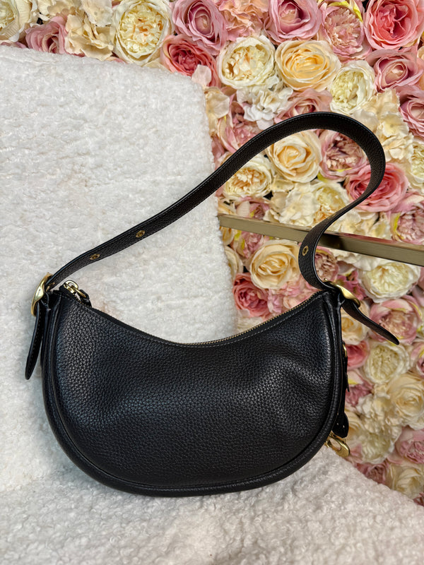 Coach Leather "Luna Shoulder Bag" Black
