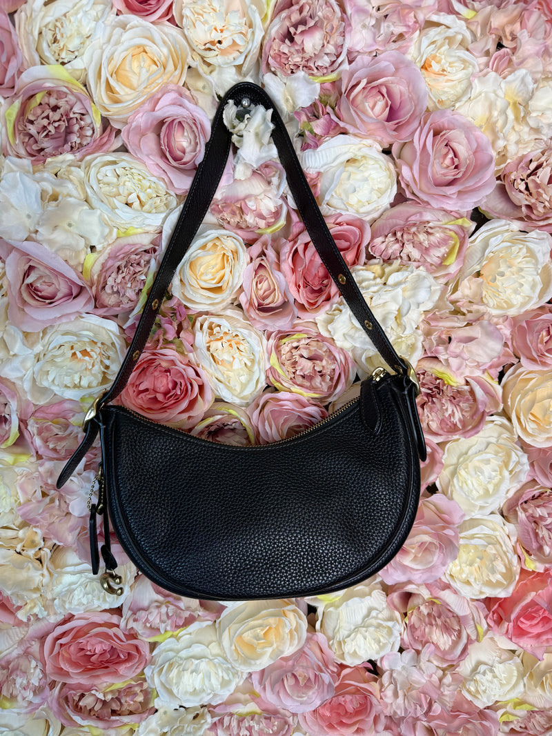 Coach Leather "Luna Shoulder Bag" Black
