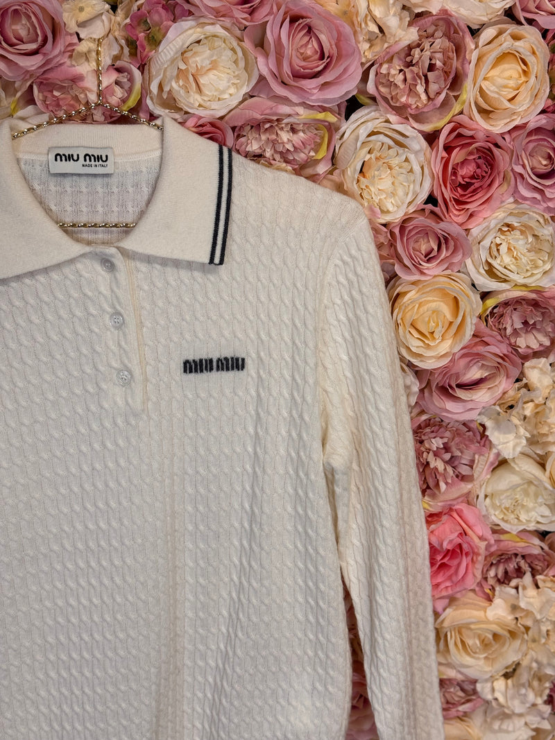 Miu Miu Cashmere Sweater Cream