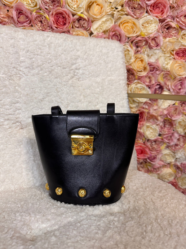 Ferragamo Gancini Bag Black