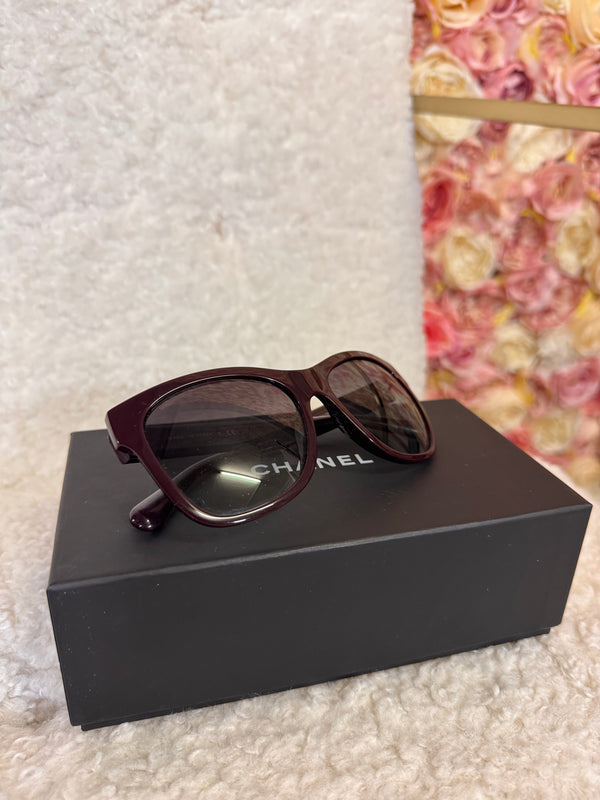 Chanel Sunglasses Aubergine