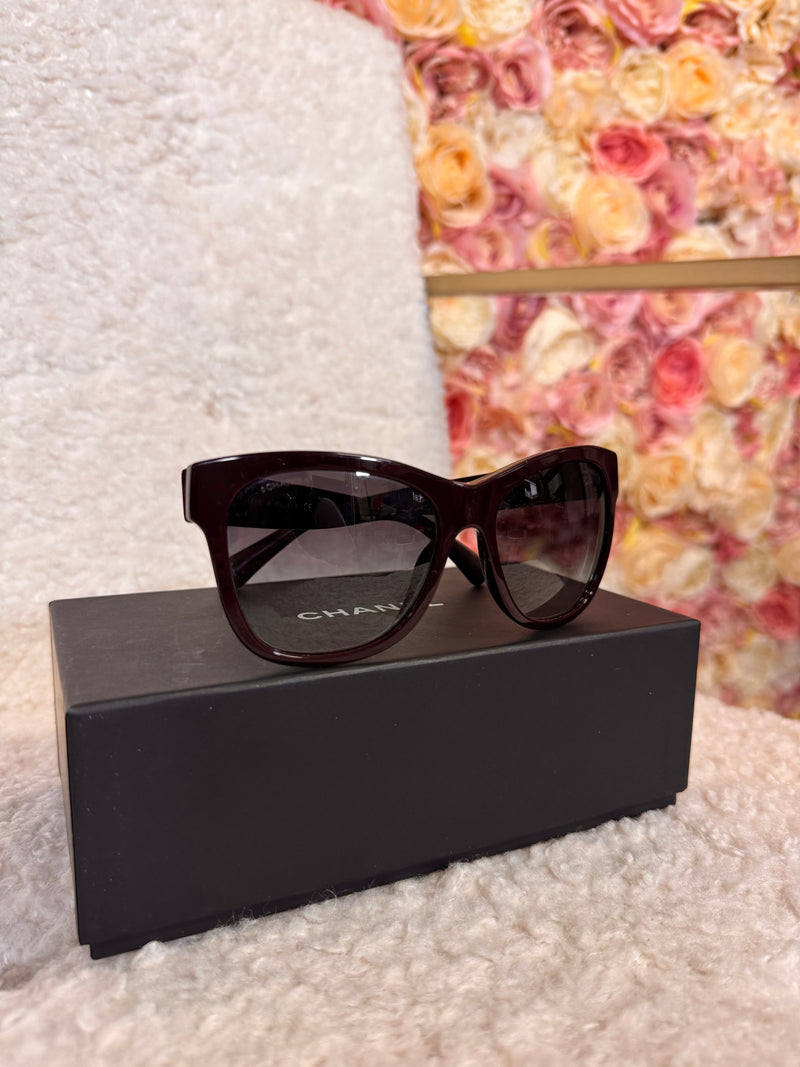 Chanel Sunglasses Aubergine