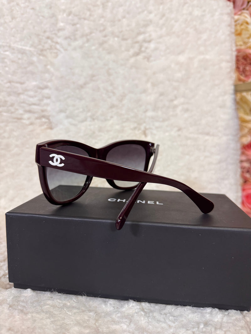 Chanel Sunglasses Aubergine