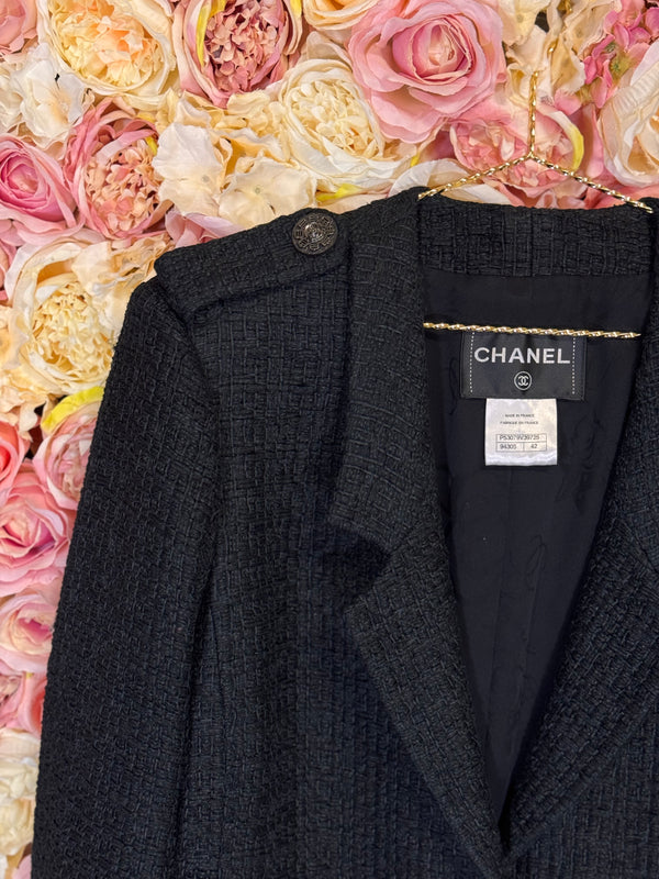 Chanel "The little Black Jacket" Paris / Seoul Cruise 2016 Blazer Black