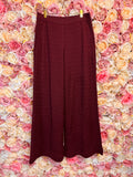 Missoni flared knitted trousers Bordeaux