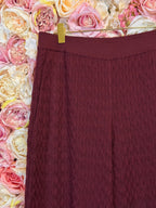 Missoni flared knitted trousers Bordeaux