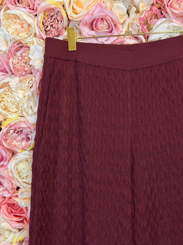 Missoni flared knitted Trousers Bordeaux