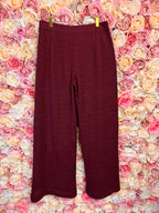 Missoni flared knitted trousers Bordeaux