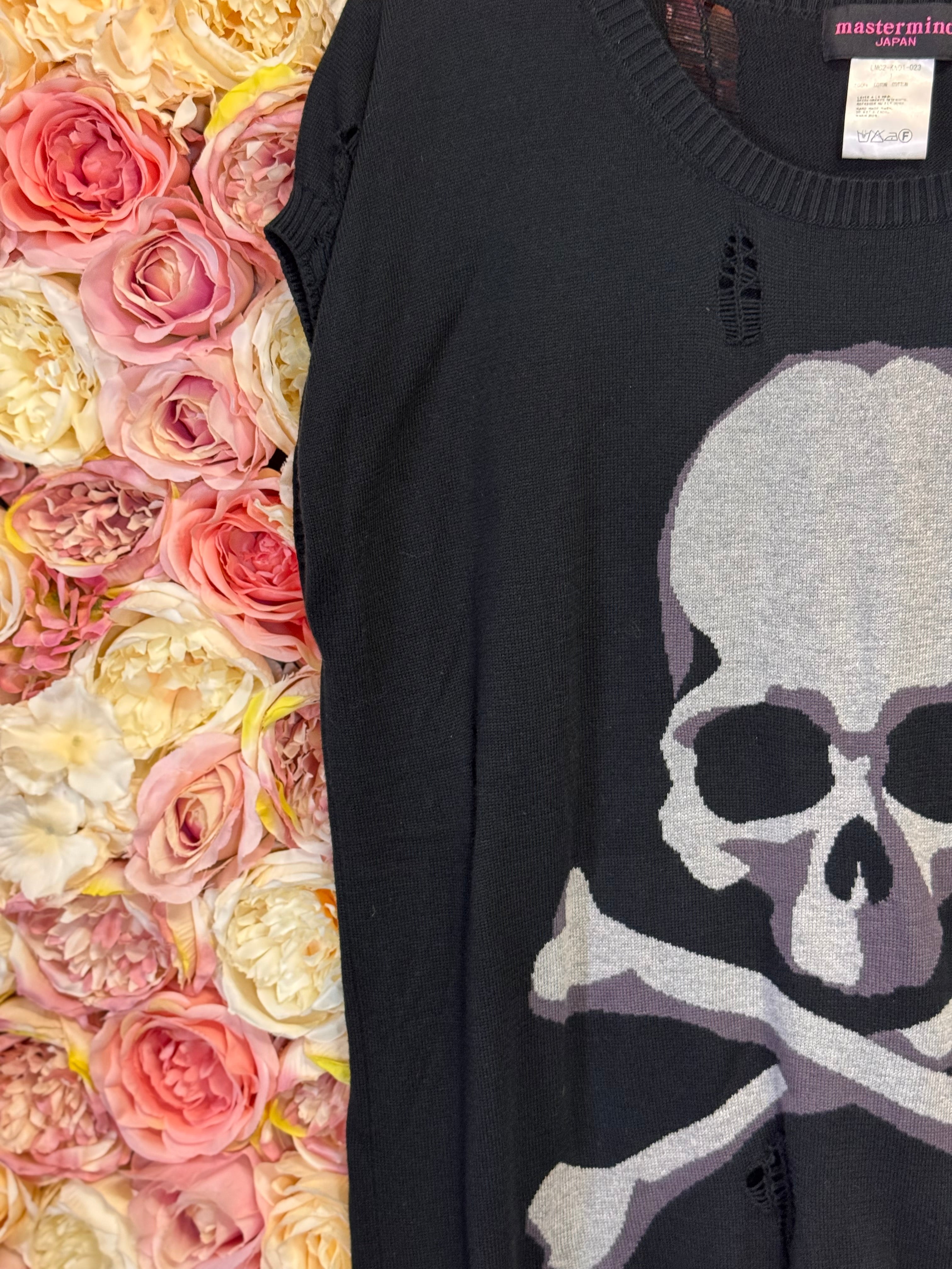 Mastermind Japan sleeveless top with skull black