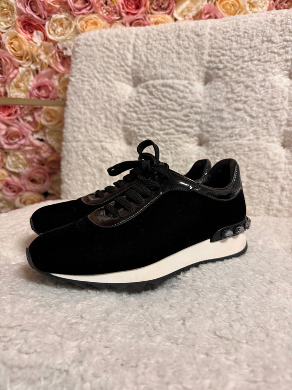 Casadei Sneakers Velvet Black