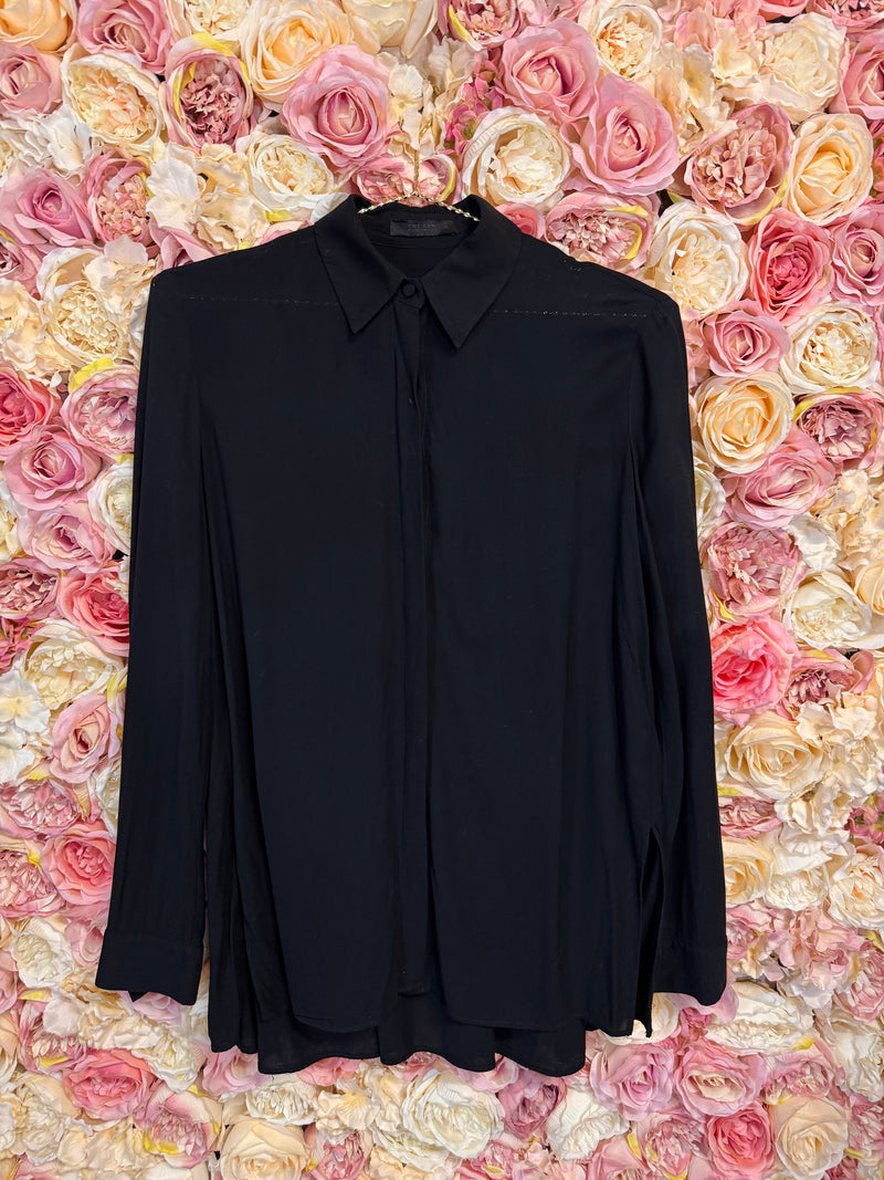 The Row Long Sleeved Blouse Black