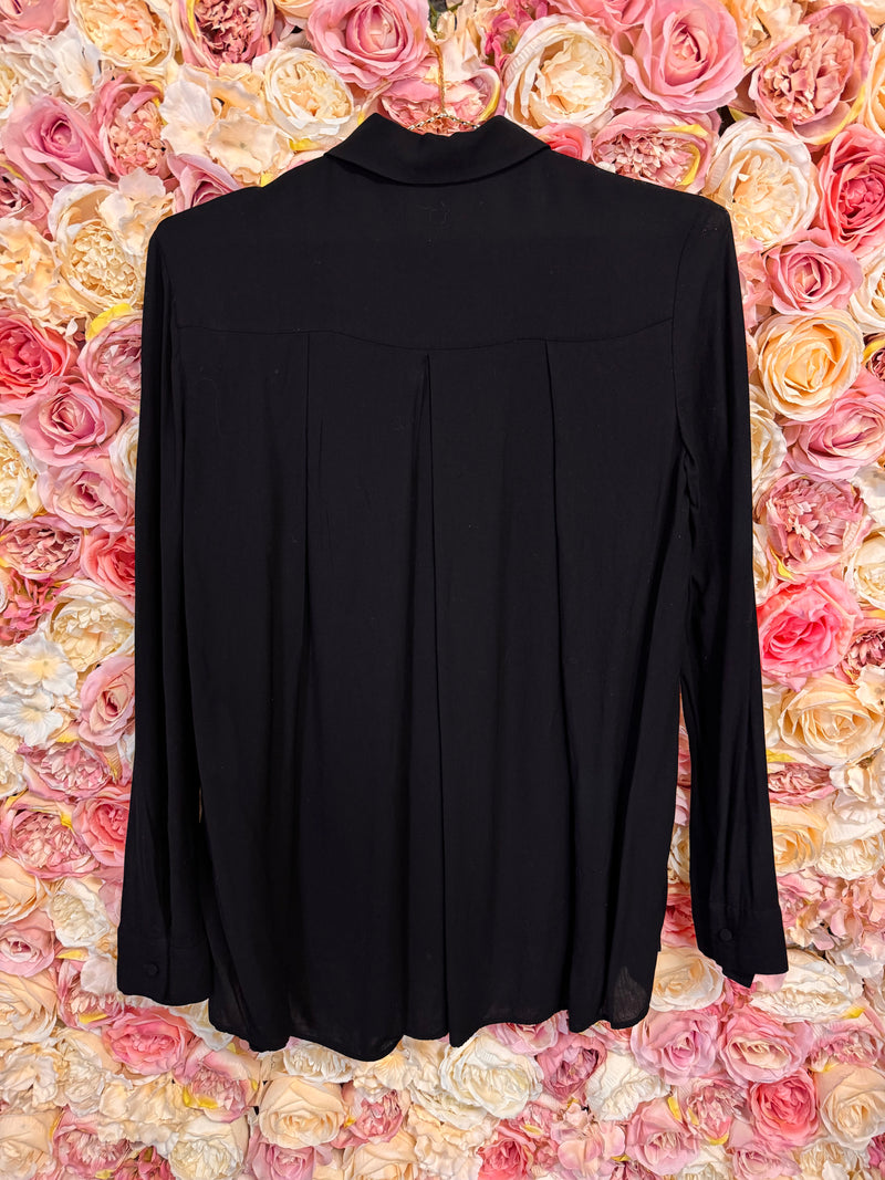 The Row Long Sleeved Blouse Black