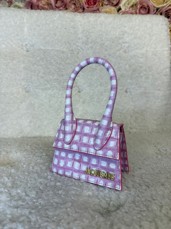 Jacquemus Le Chiquito Mini Leather Bag Pink White