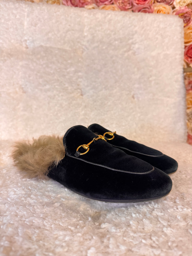 Gucci Princetown Slippers Velvet