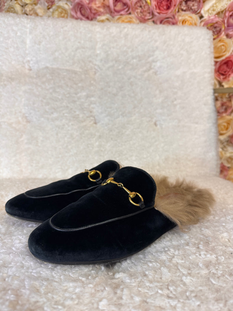 Gucci Princetown Slippers Velvet