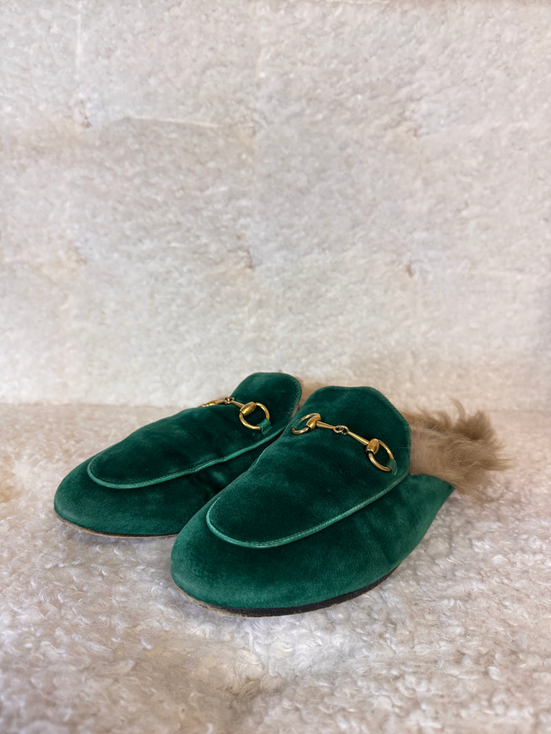 Gucci Princetown Slippers Velvet