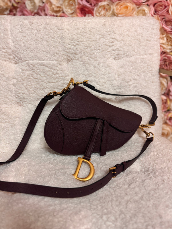 Dior Saddle Bag Bordeaux