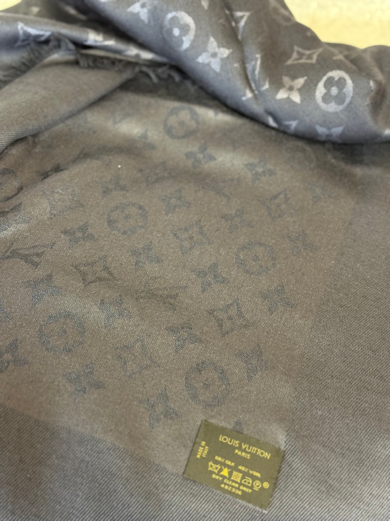 Louis Vuitton Monogram Scarf Grey