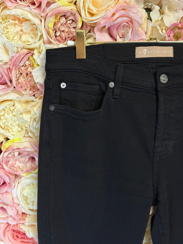 7 for all Mankind Josefina Jeans Black Sz. 26