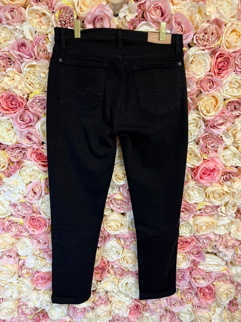 7 for all Mankind Josefina Jeans Black Sz. 26