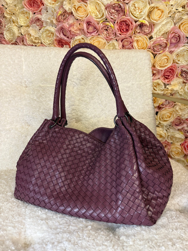 Bottega Veneta Parachute Bag Aubergine