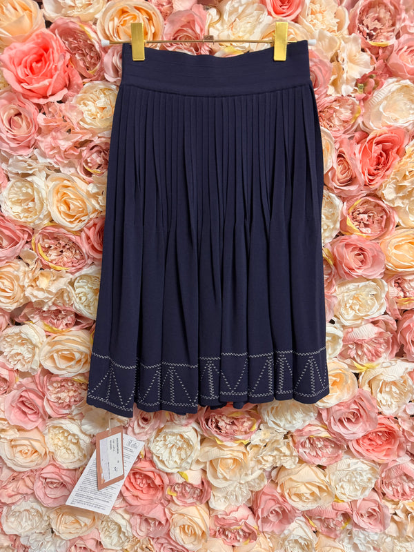 Alaïa Skirt Blue with white Details