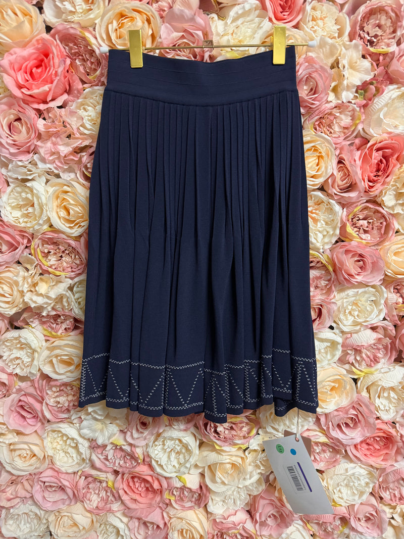 Alaïa Skirt Blue with white Details