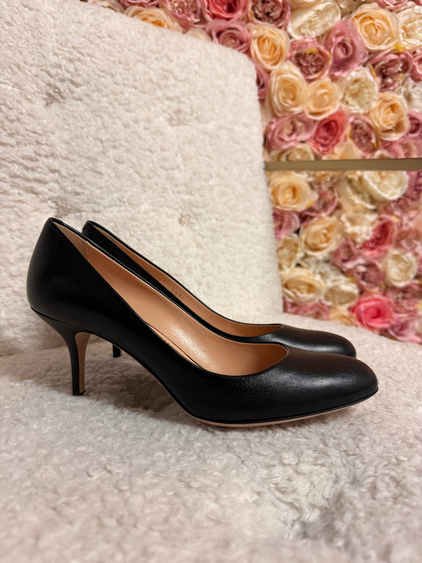 Bally Leather Dellana Heels Black