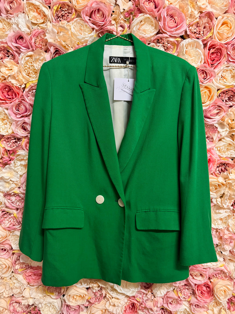Zara Blazer Green – Sparkle