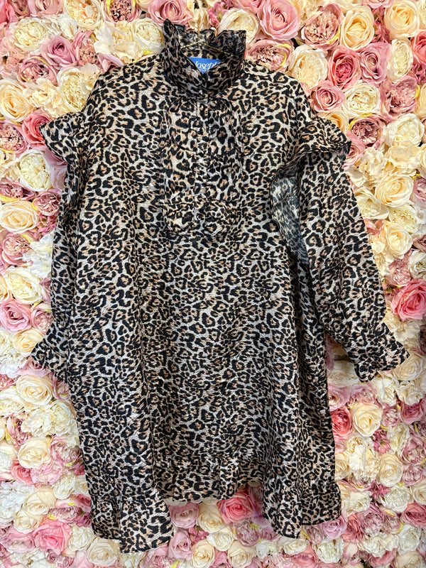 Joseph Copenhagen Oversized Dress Leo Print One Size