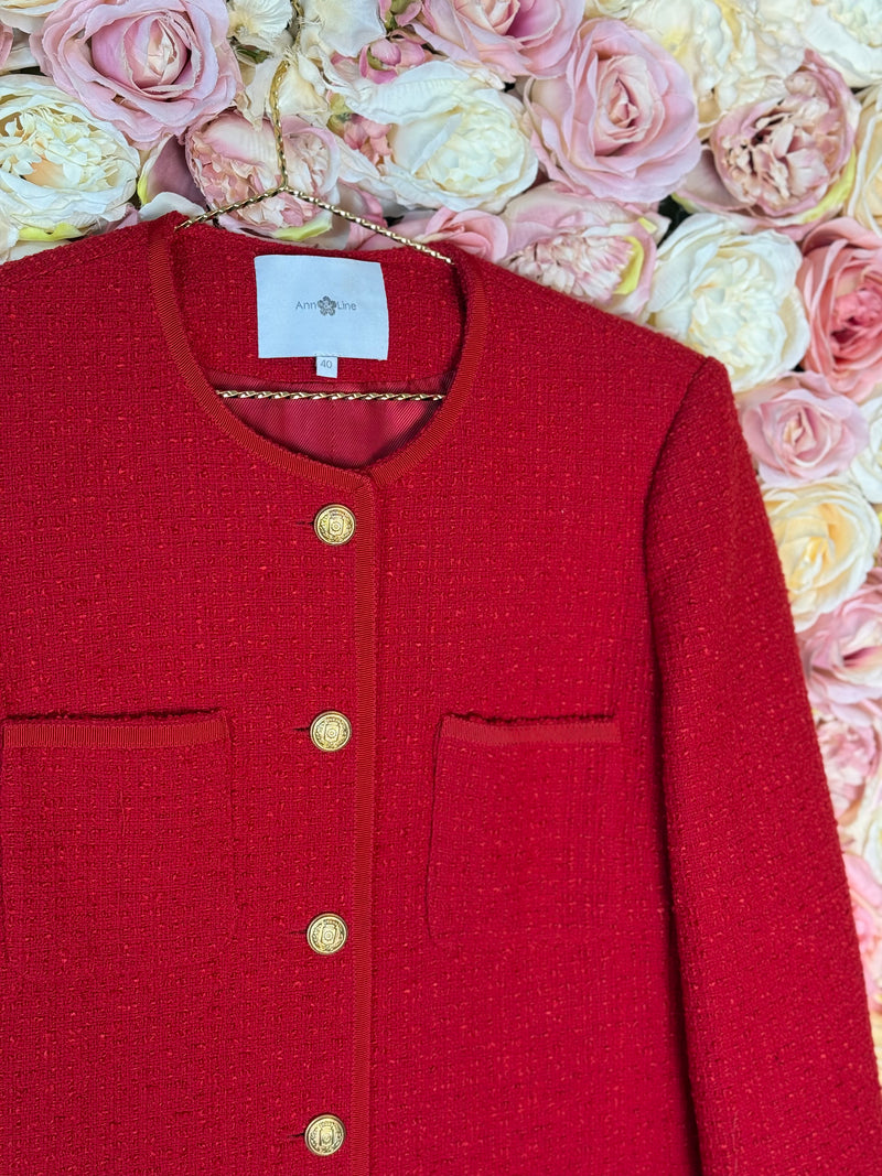 Ann&Line Mava Blazer Red Sz. 38 DE