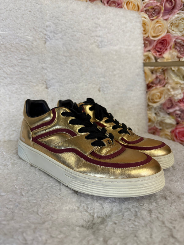 Chanel Gold Sneakers