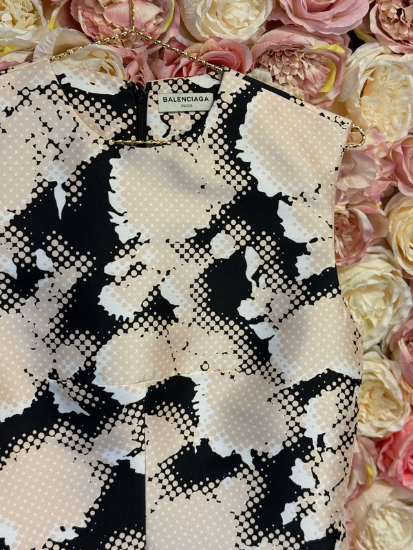 Balenciaga Dress Light Pink Black Sz. 38 DE